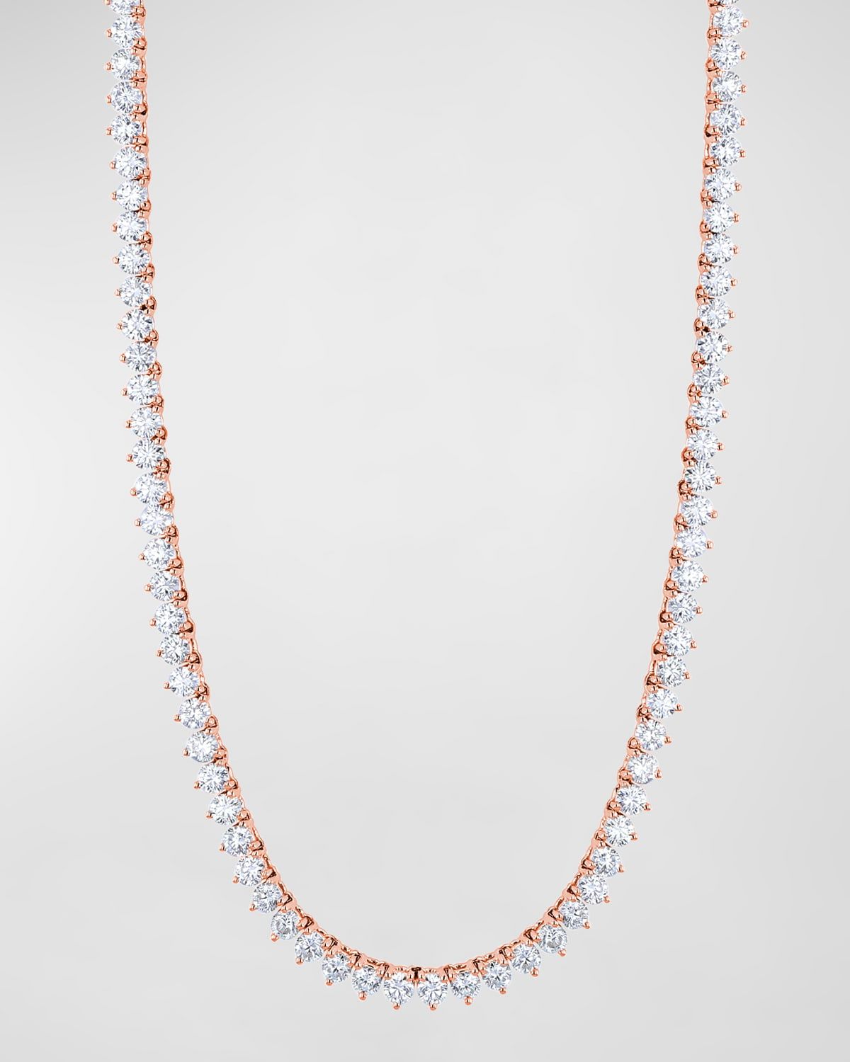 18K Gold 3-Prong Opera 16" Diamond Necklace, 16.50tcw