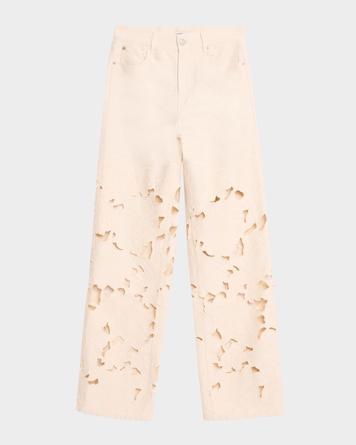 Betty Embroidered Straight-Leg Jeans