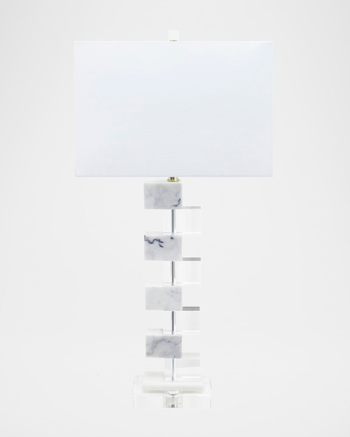 Jacobs Marble & Crystal Table Lamp