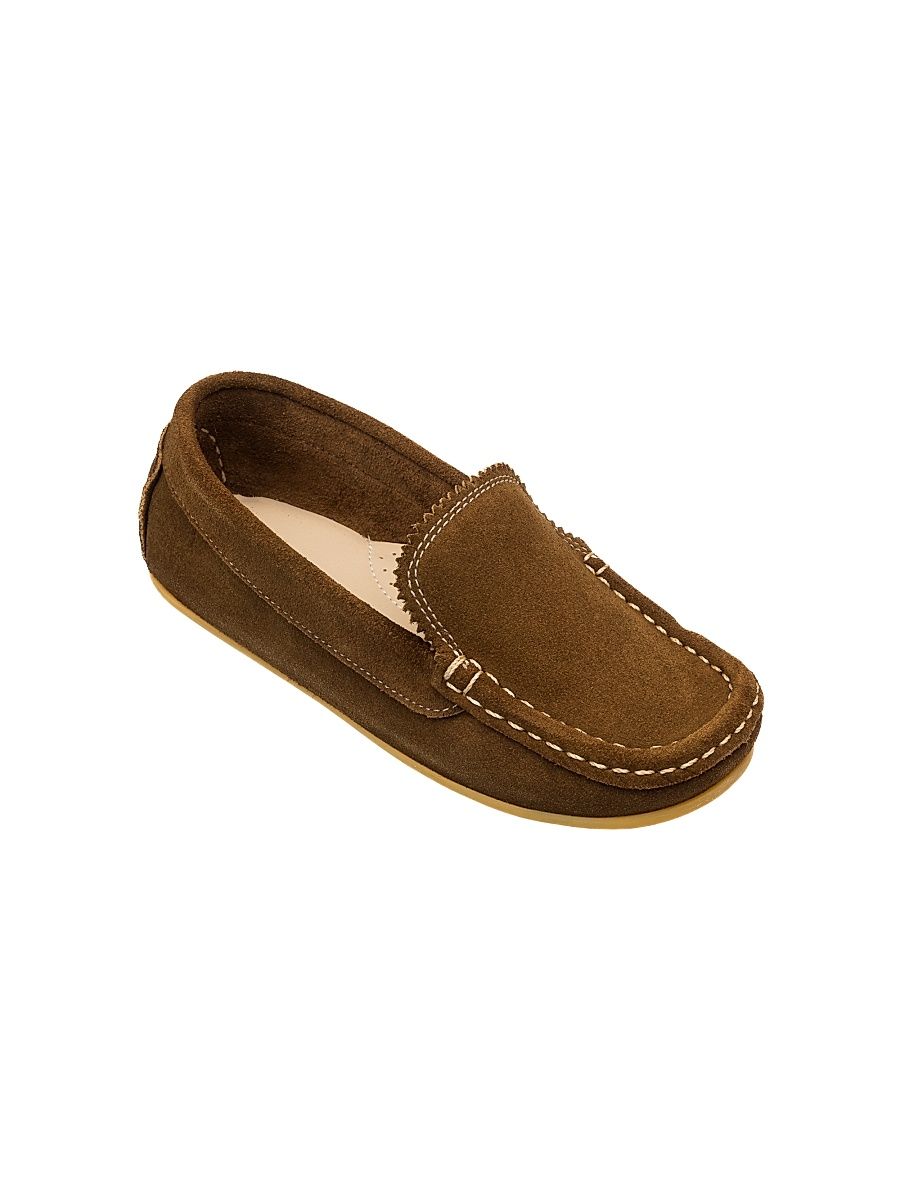 Little Kid's & Kid's Antton Suede Driving Loafers - Suede Chesnut - Size 6 (Child)