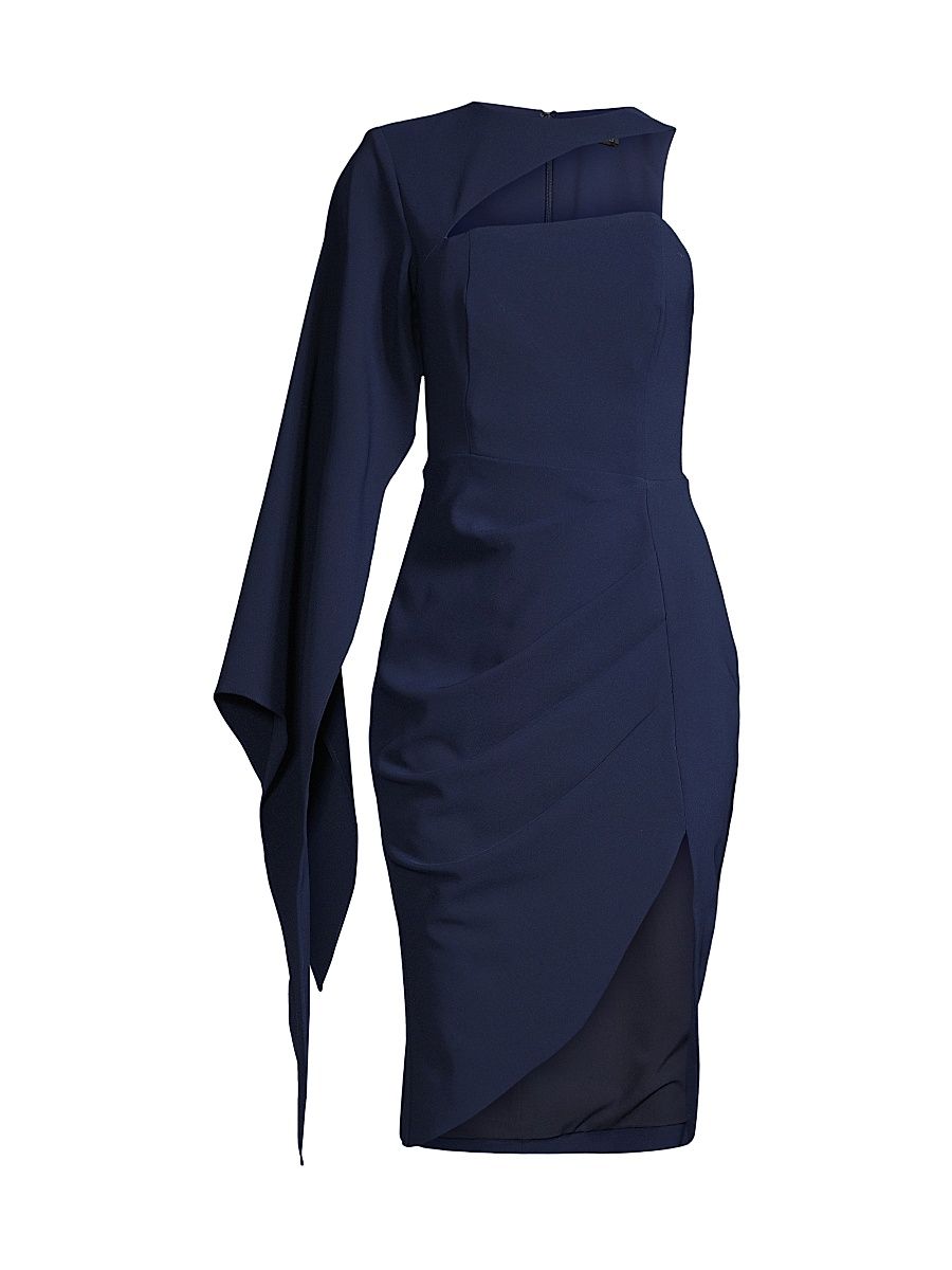 Women's Gianna Cape-Sleeve Mini-Dress - Navy - Size 4