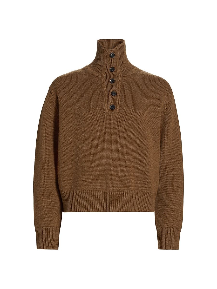Women's Renata Cashmere Sweater - Coffee - Size Medium