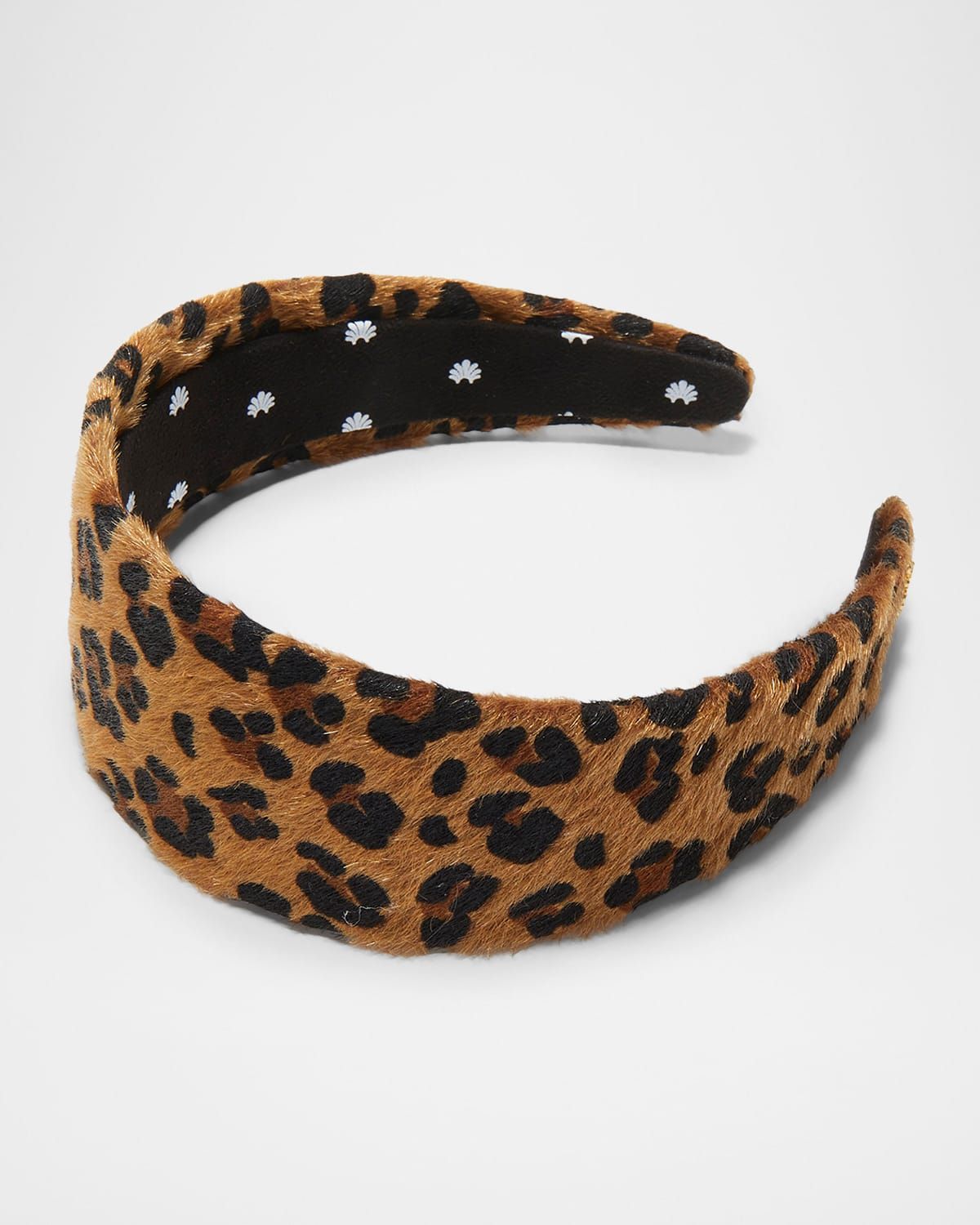 Brigitte Leopard-Print Faux Pony Hair Headband