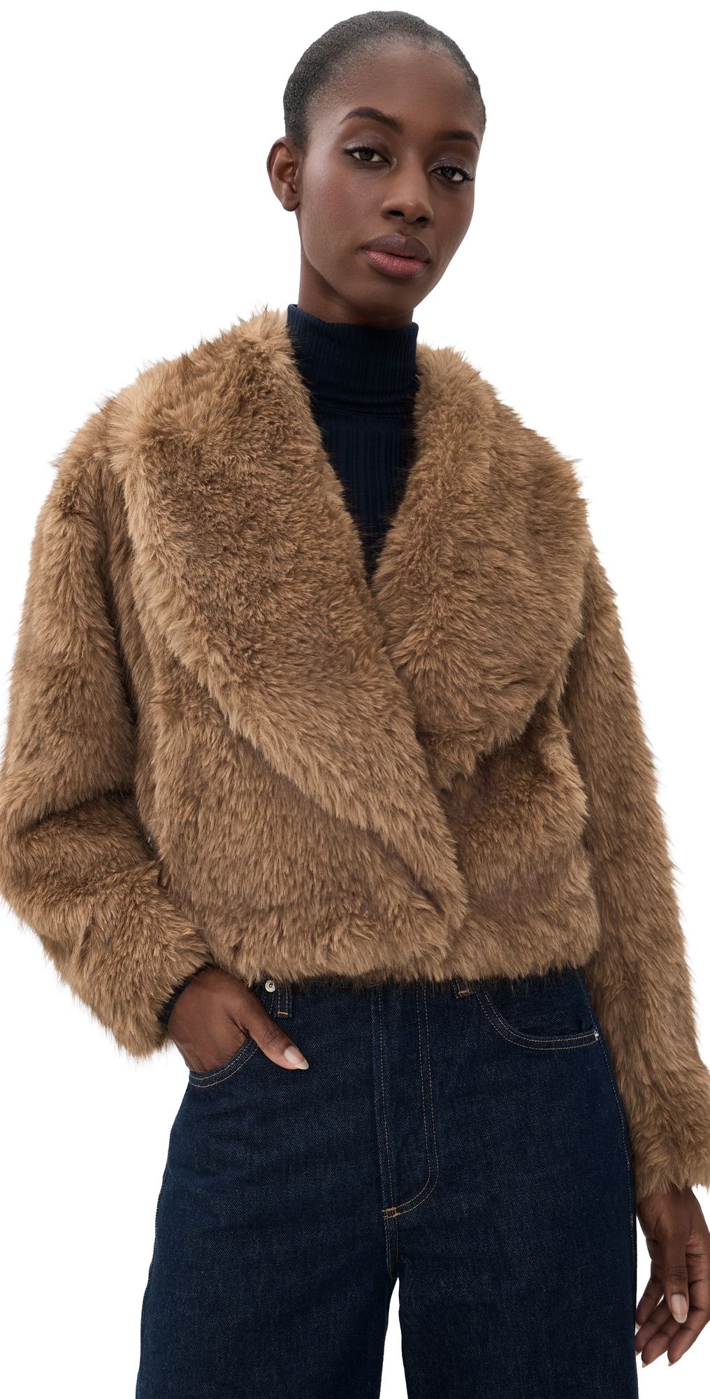 A. L.C. Solange Jacket Tan Alpaca M