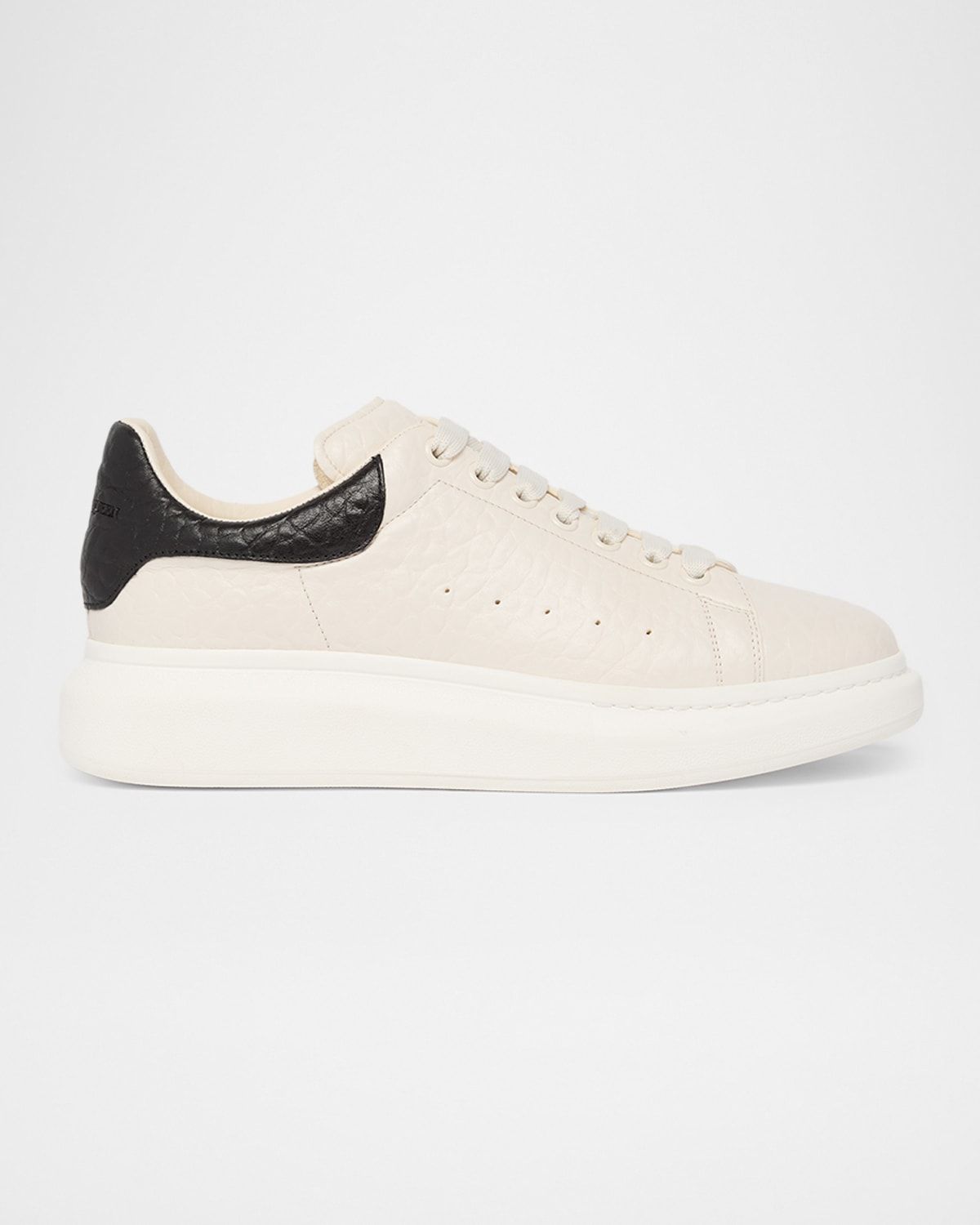 Men & apos;s Grainy Leather Oversized Sneakers