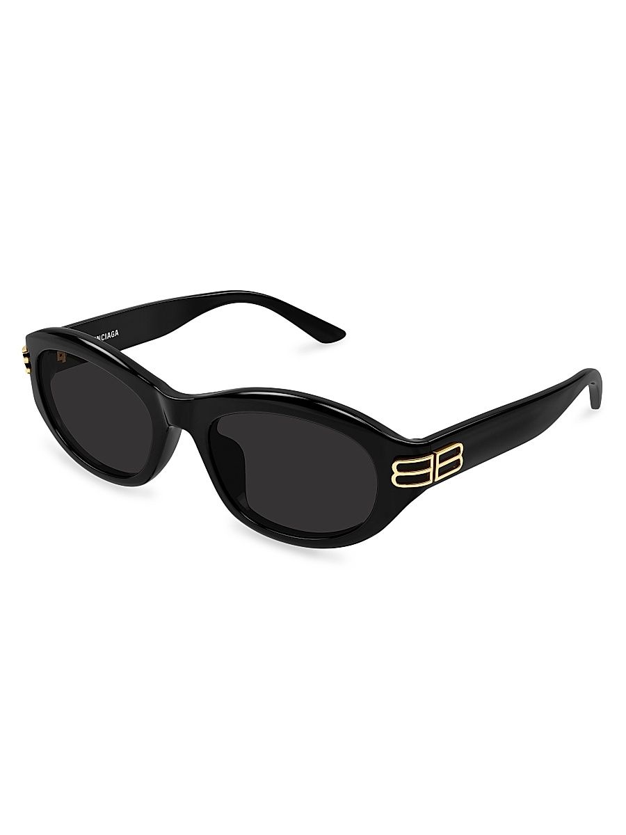 Women's Casino 55MM Oval Sunglasses - Black