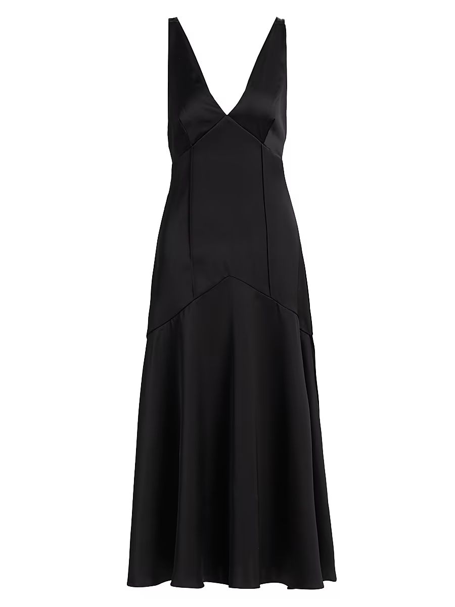 Women's Lotte A-Line Midi-Dress - Black - Size 12