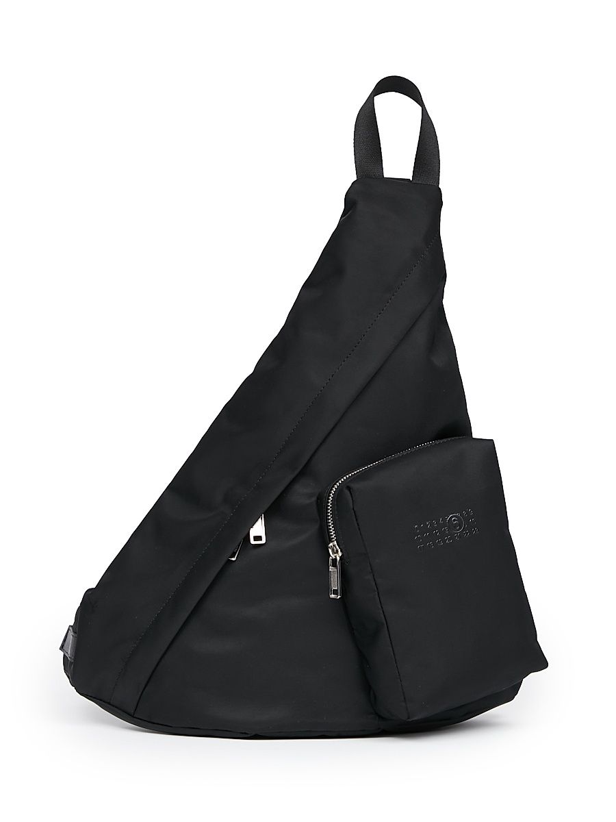 Men's Japanese Nylon Sling Bag - Black