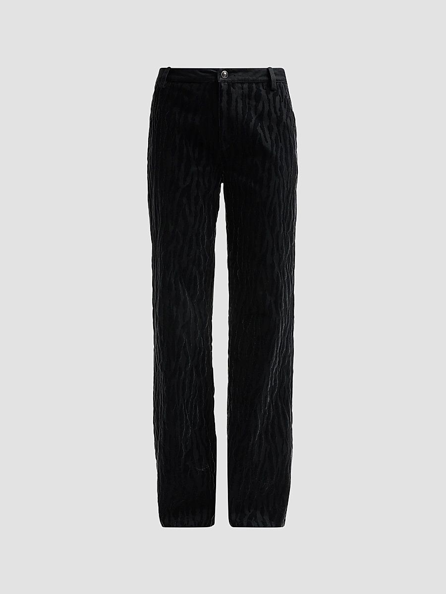 Women's Valentina Textured High-Rise Jeans - Black - Size 10