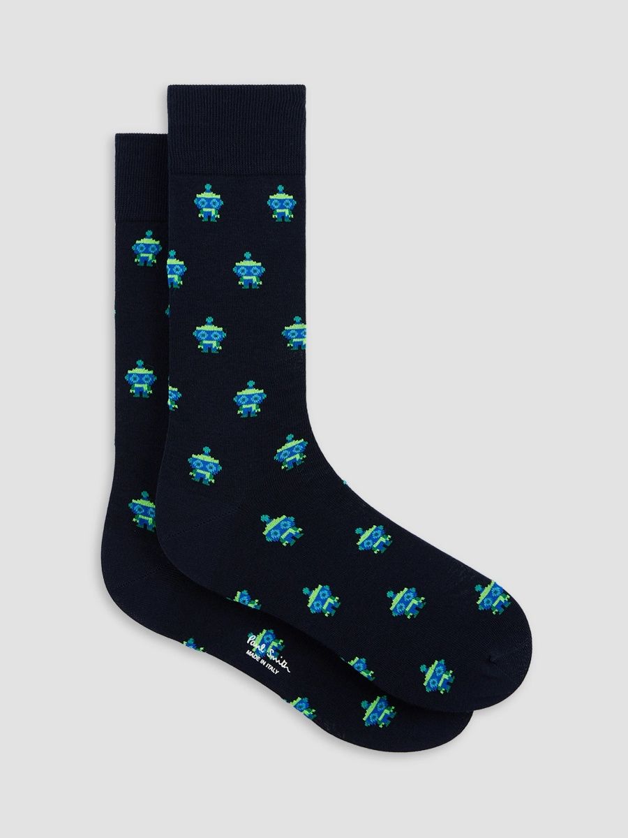 Paul Smith Men's 3-Pack Printed Cotton-Blend Socks - Multi