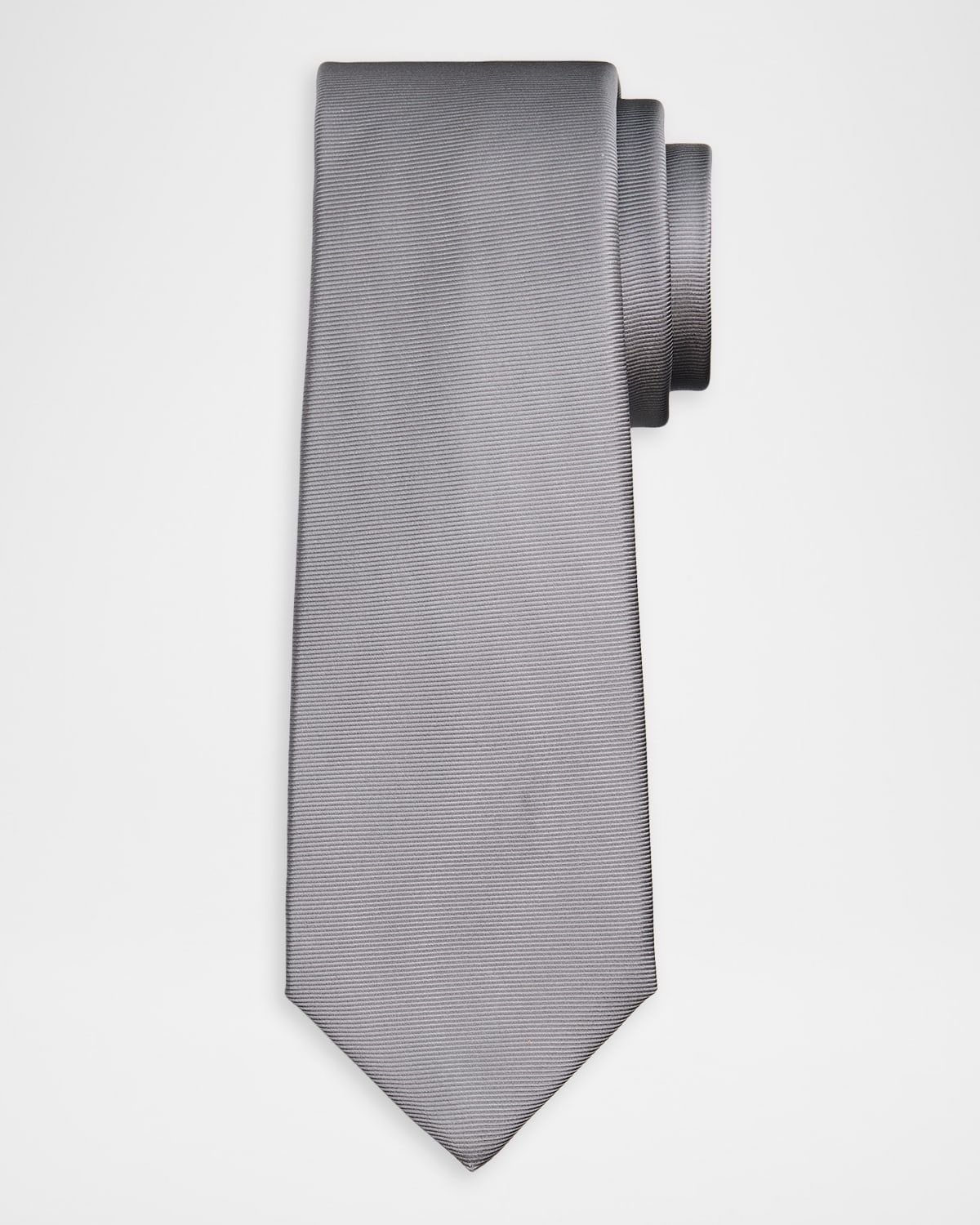 Men & apos;s Solid Silk 7-Fold Tie