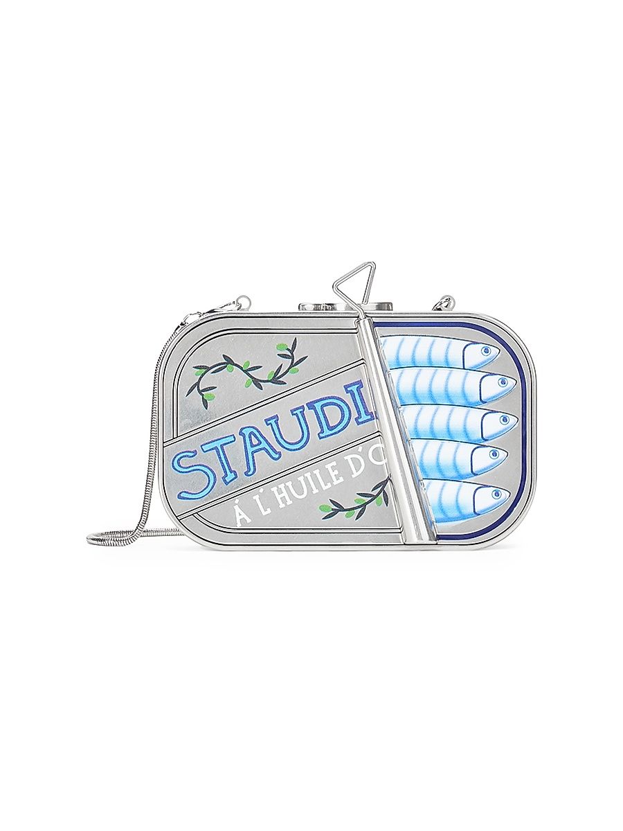 Women's Staudines Graphic Tin Clutch - Silver Multi