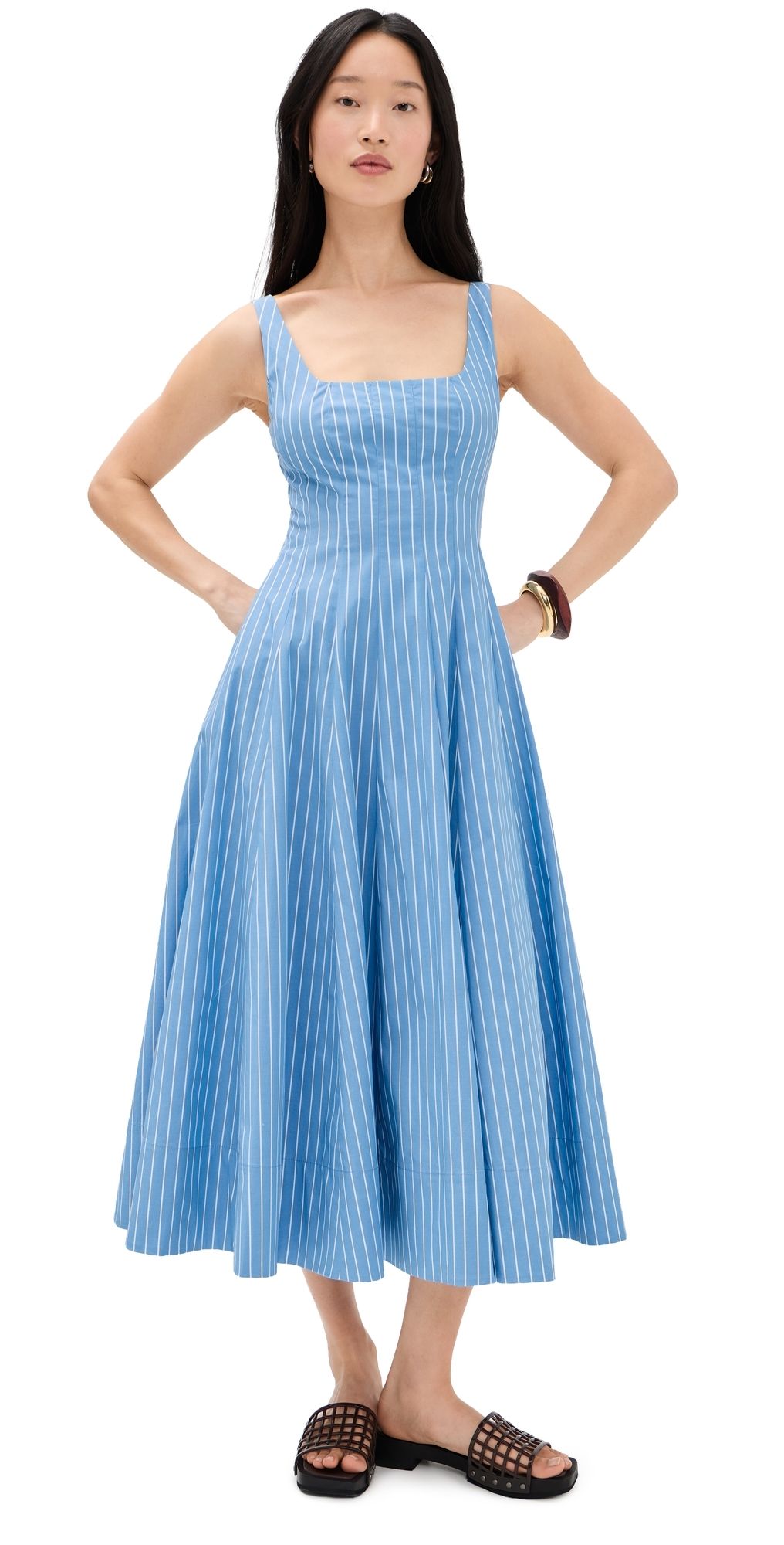 o. p.t Calloway Dress Blue Stripe 4