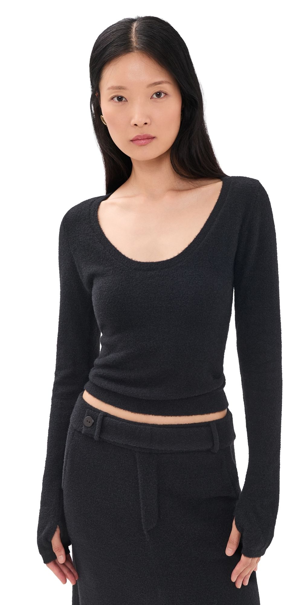 Seven Wonders Magnolia Scoop Knit Top Bone M