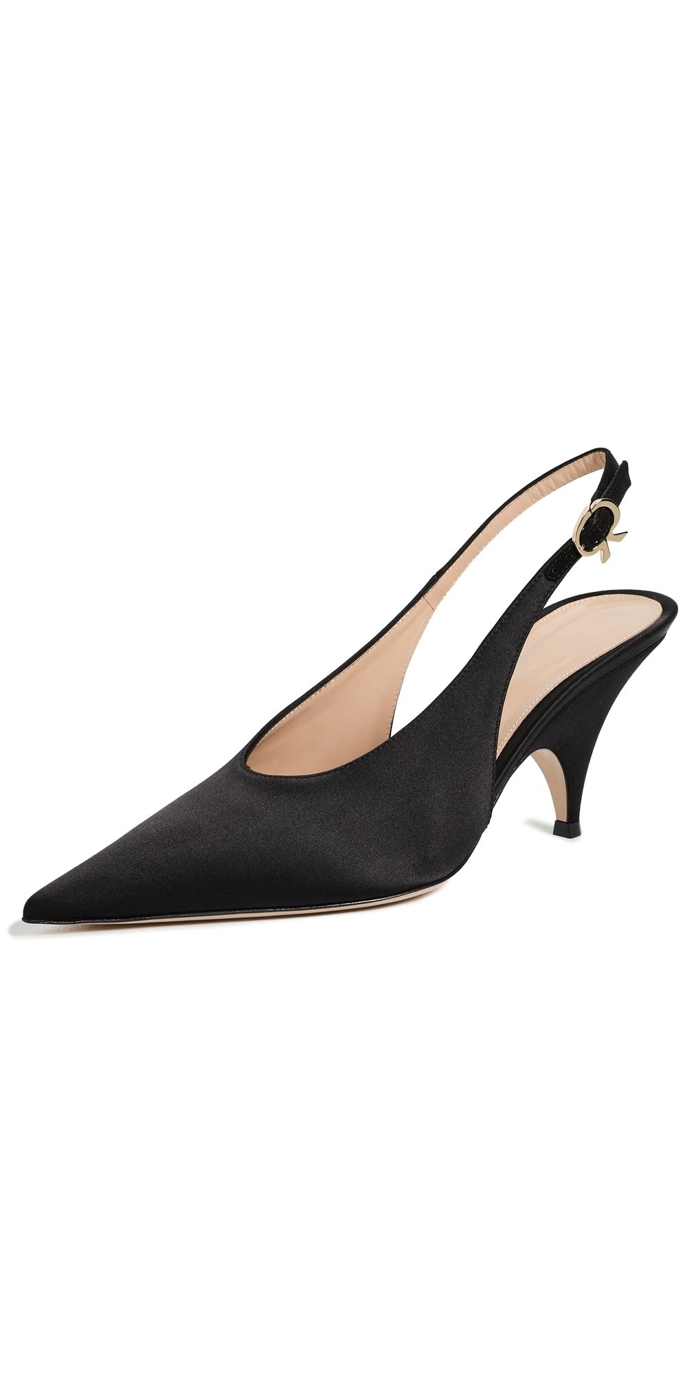 Gianvito Rossi Sofia Slingback Heels Black 39