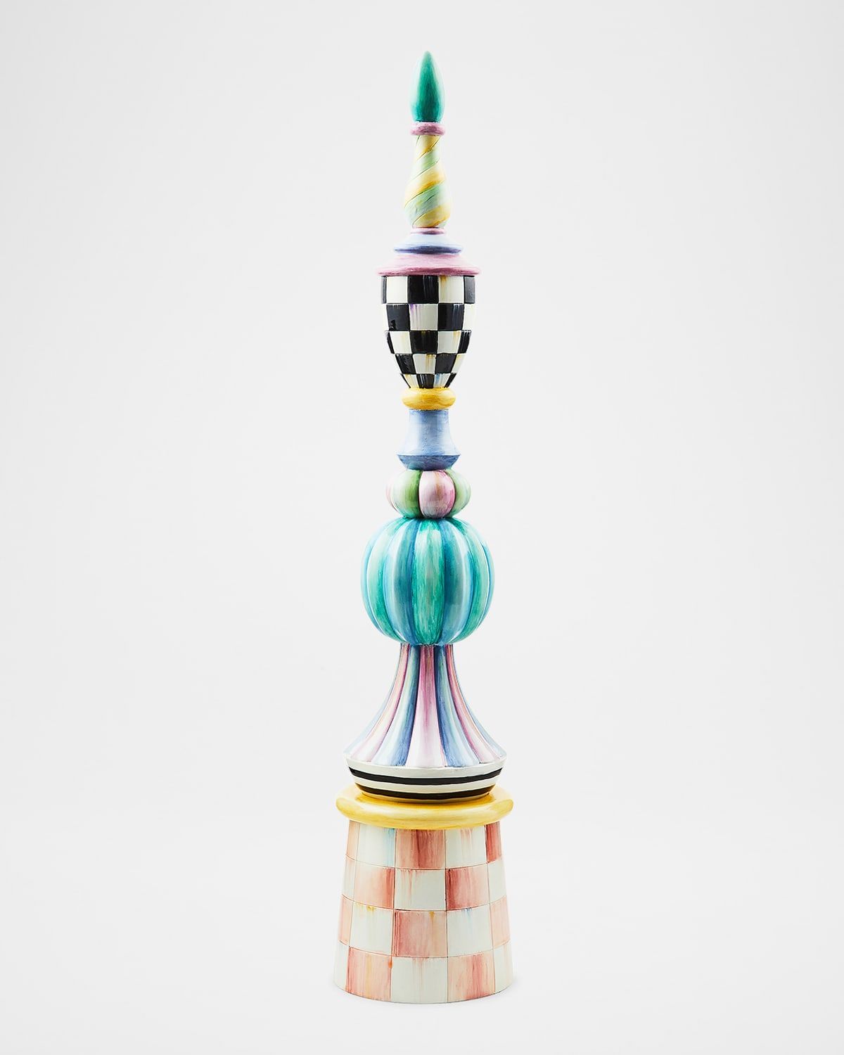 Rosy Meadow Tall Finial