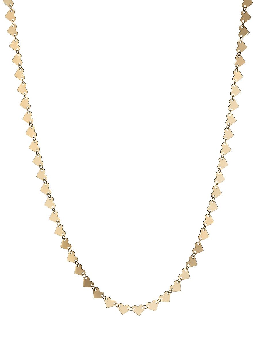 Women's Heart 14K Yellow Gold Disc Chain Necklace - Yellow Gold