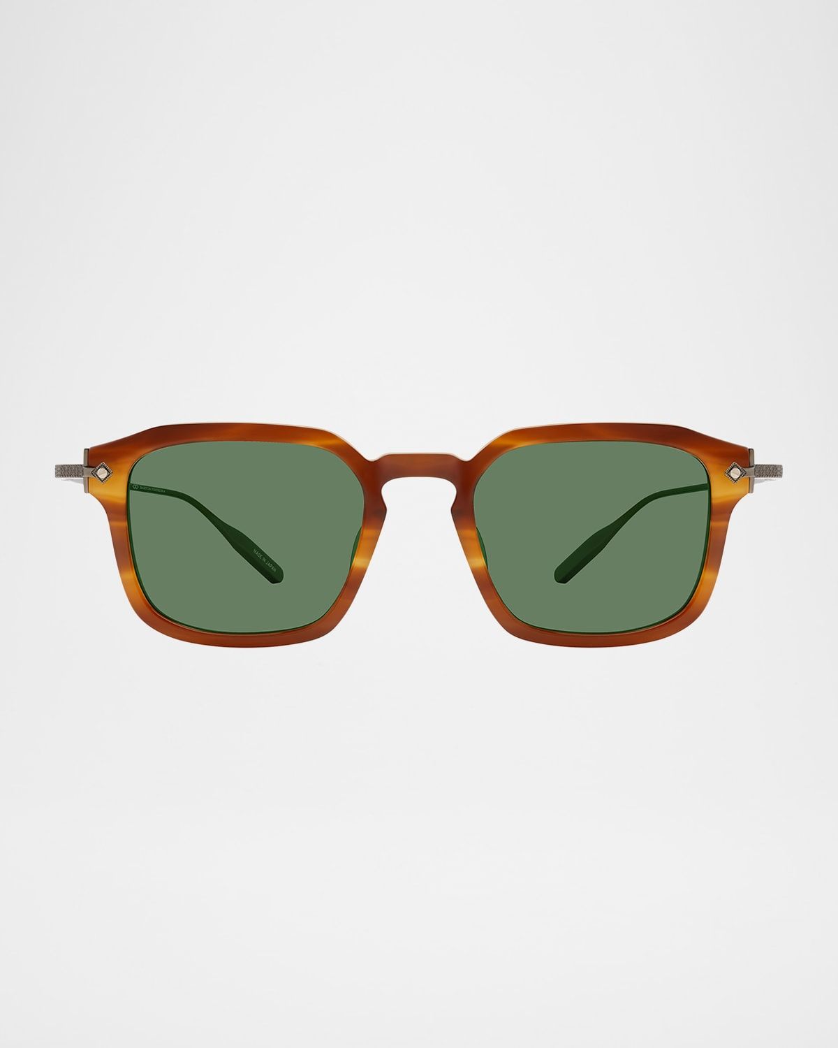 Men & apos;s Nolan Acetate & Titanium Rectangular Sunglasses