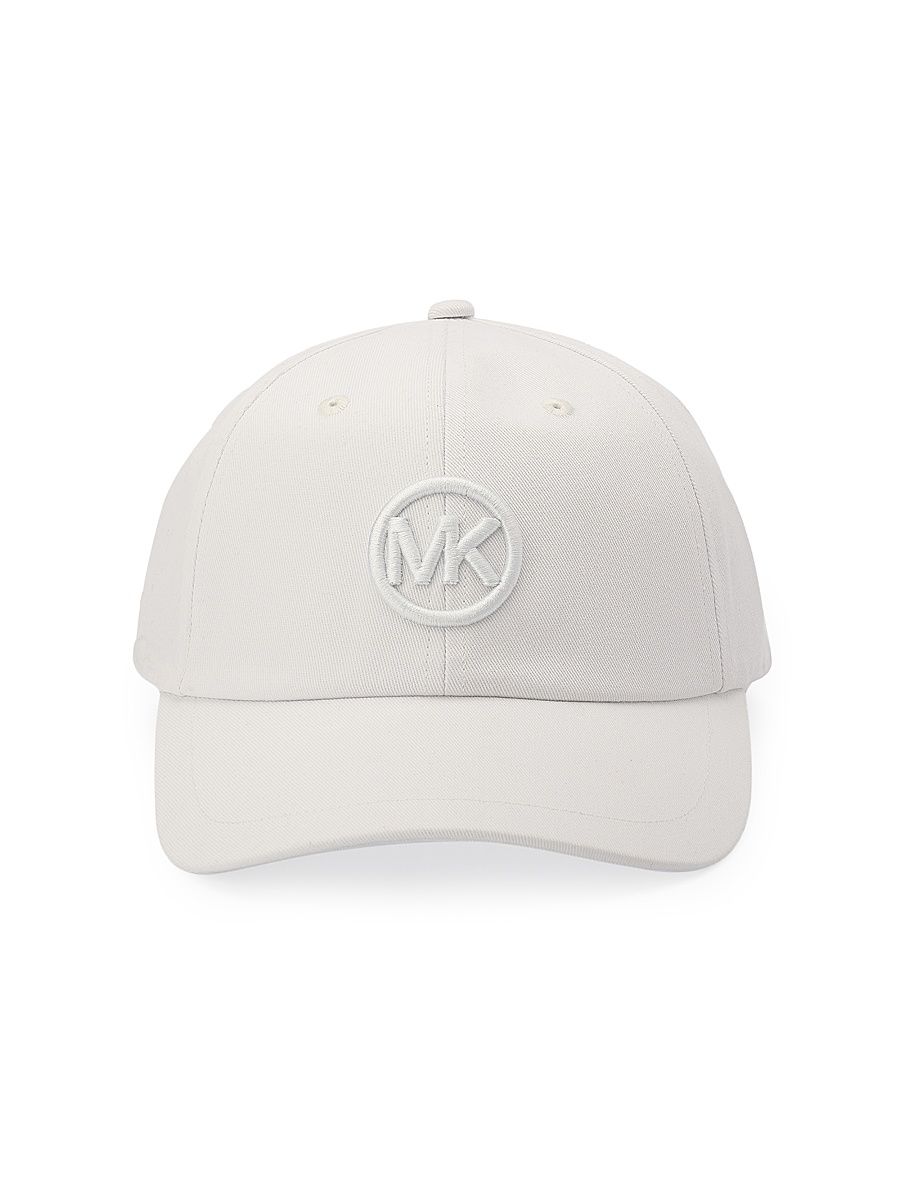 Women's MK Logo Baseball Cap - White