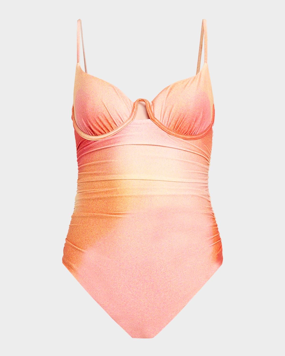 Laine Ruched One-Piece Swimsuit
