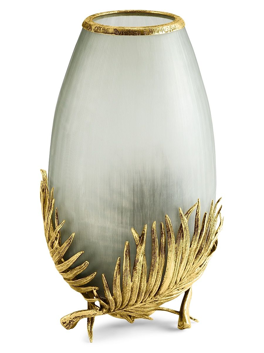 Palm Medium Glass Vase