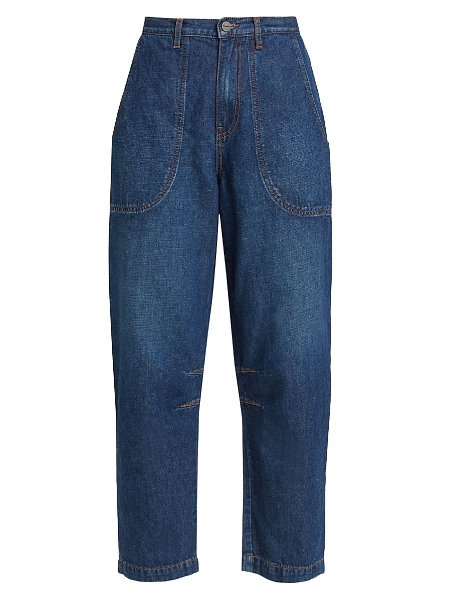 Women's Jetties Beach Crop Pants - Dark Wash - Size 30