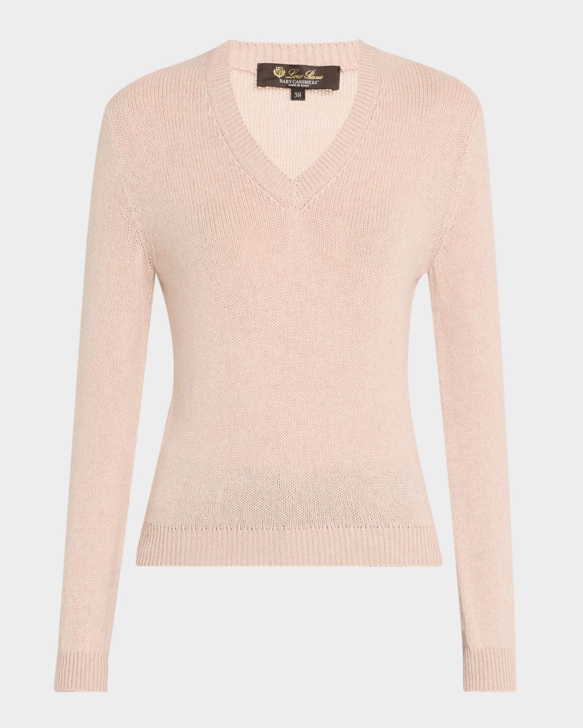 Fobello V-Neck GG 8 Baby Cashmere Sweater