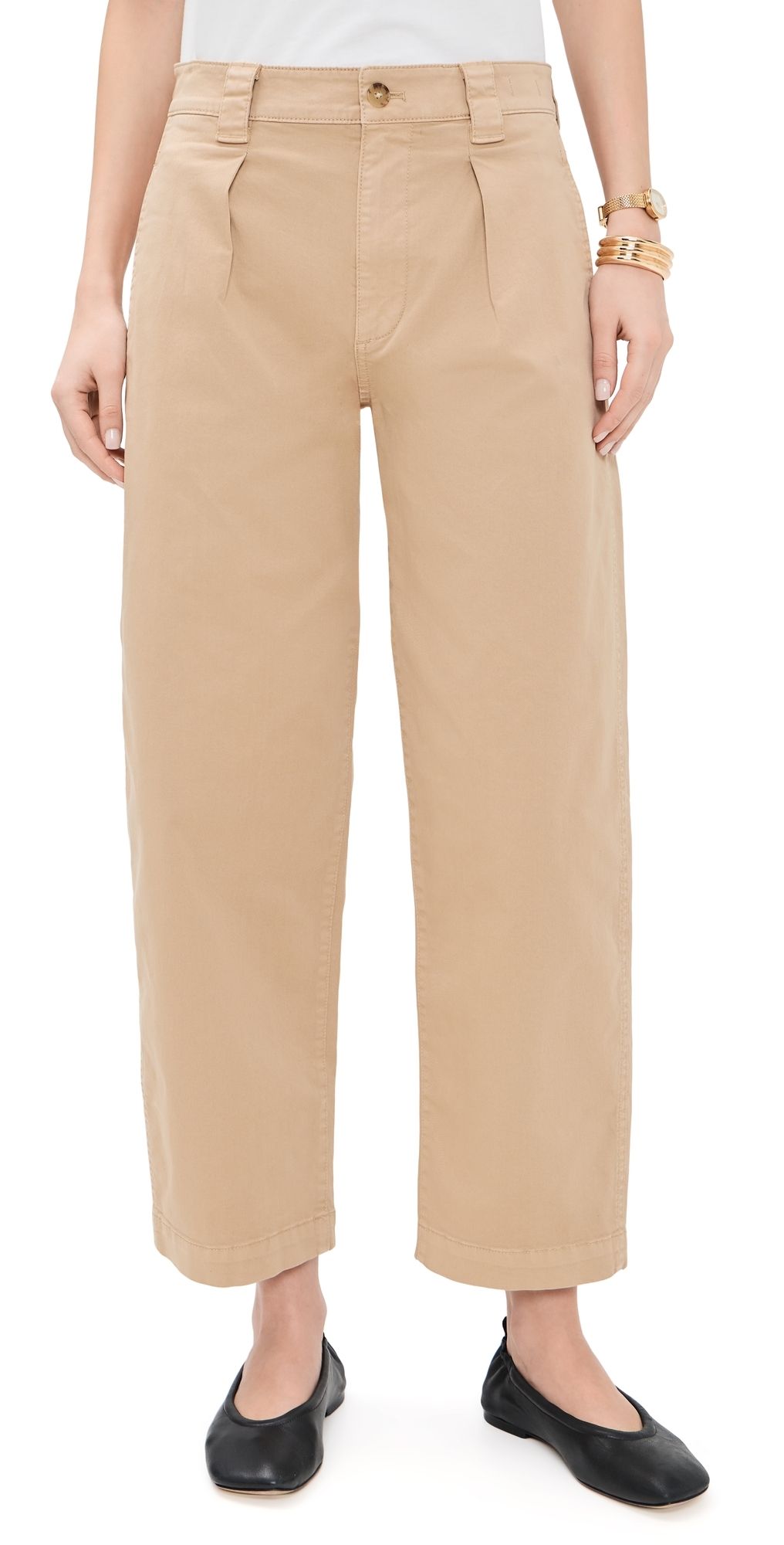 Madewell The Barrel Leg Chino Pants Fawn 26