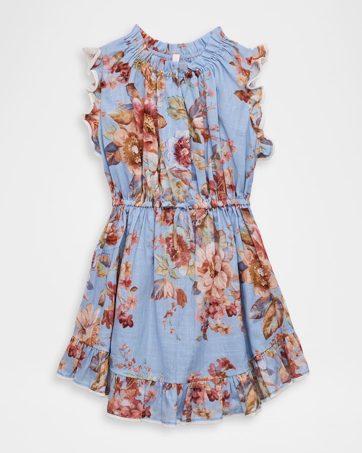 Girl & apos;s Awaken Sleeveless Ruffled Floral-Print Dress, Size 1-12