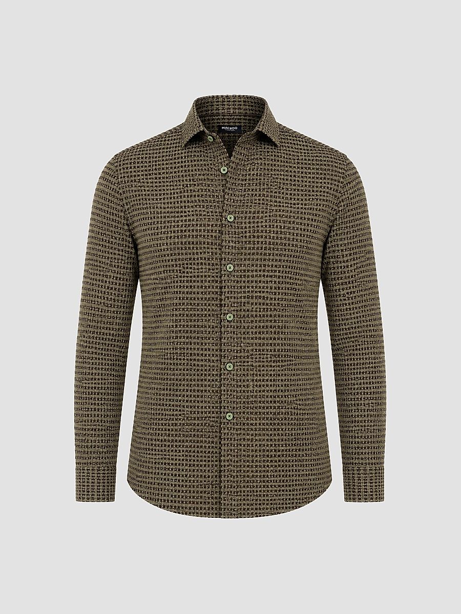 Men's Einstein Stretch Shirt - Brown - Size XXXL