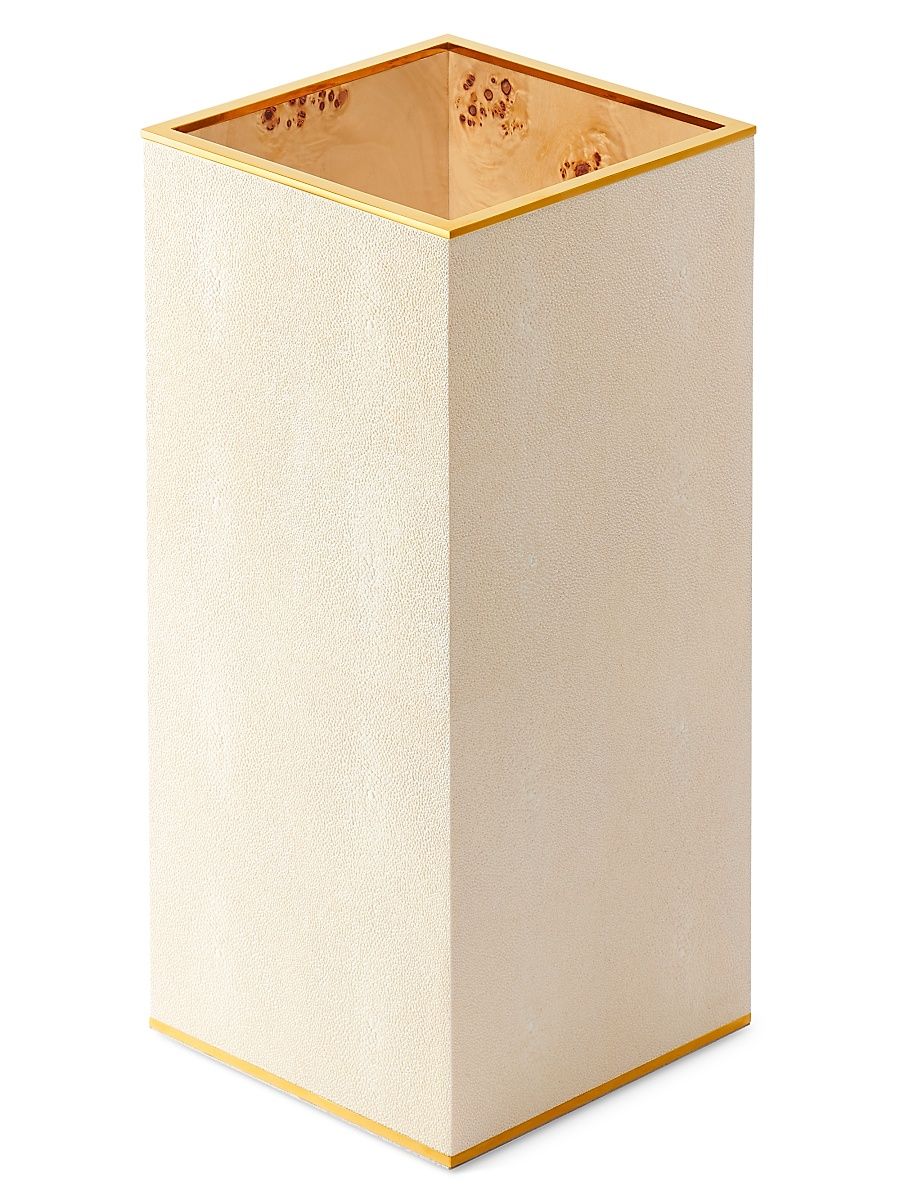 Classic Shagreen Umbrella Stand - Cream