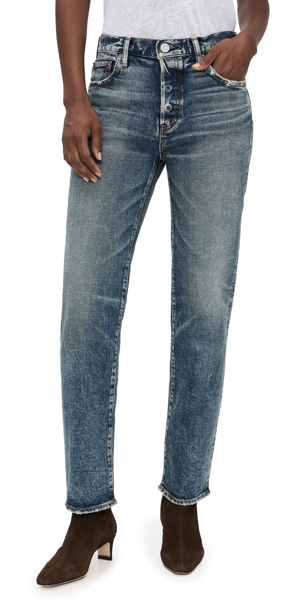 MOUSSY VINTAGE Moussy Vintage Fellsmere Straight Jeans Dark Blue 28