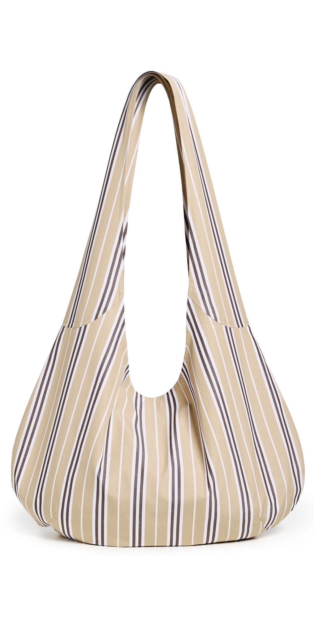 KULE The Sac Hobo Bag Khaki/Brown/White One Size