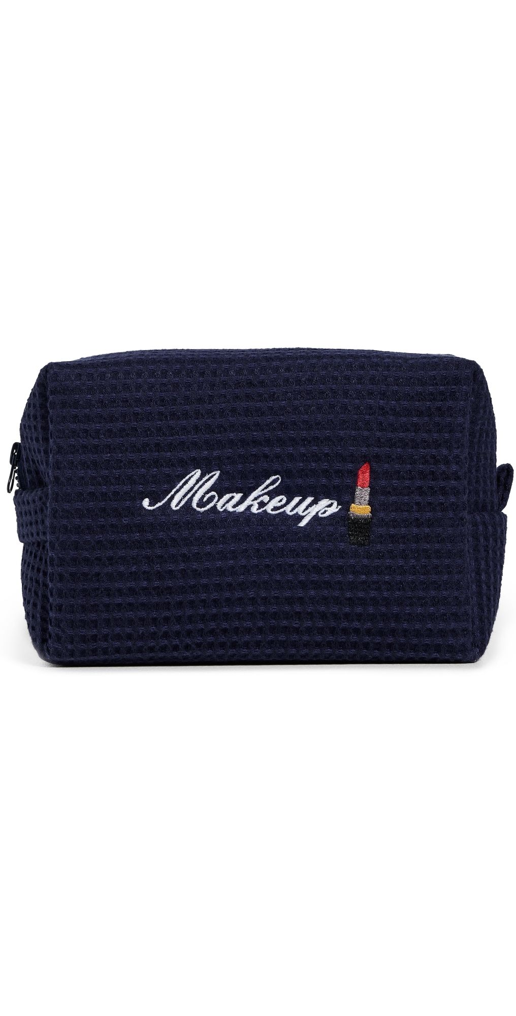 Abbode Makeup Waffle Pouch Navy One Size