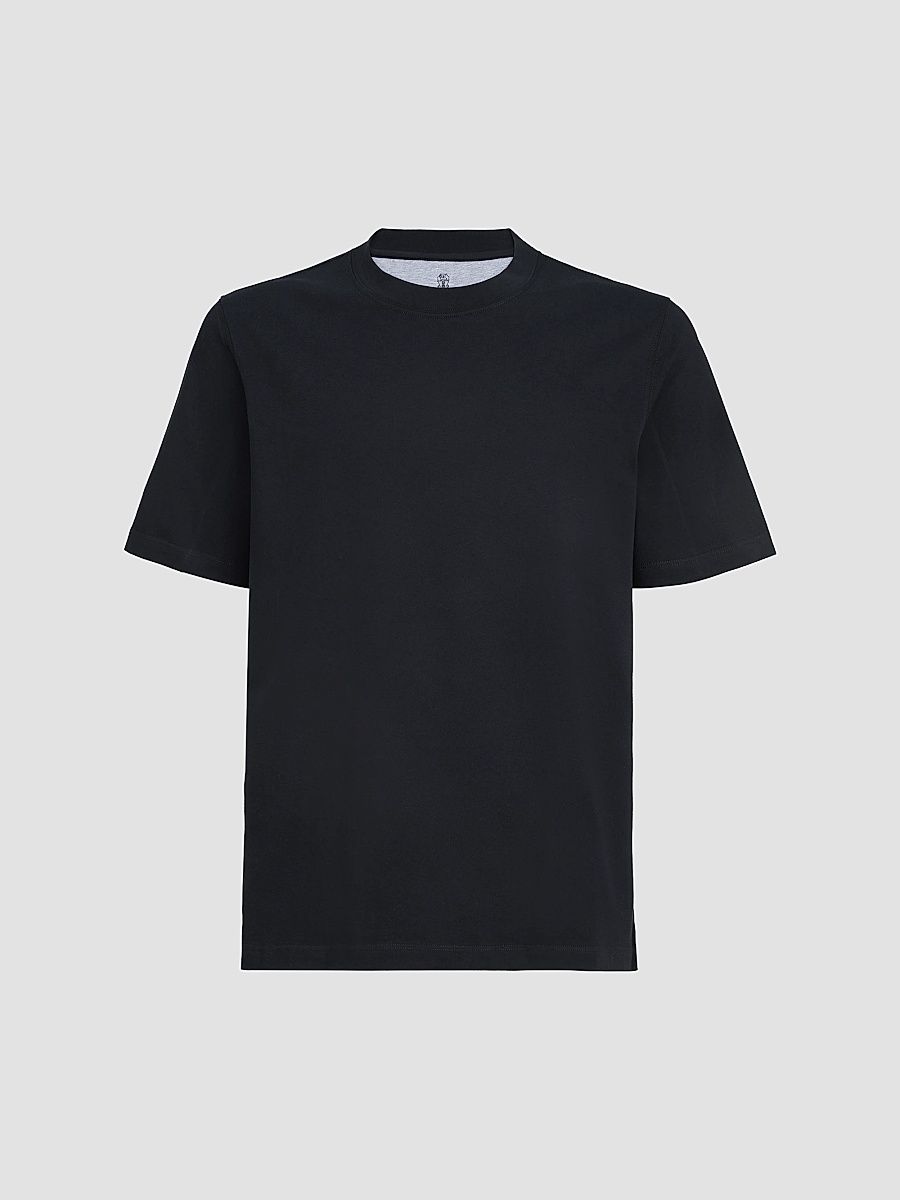 Men's Cotton Jersey Crewneck T-Shirt - Navy Blue - Size XXXXL