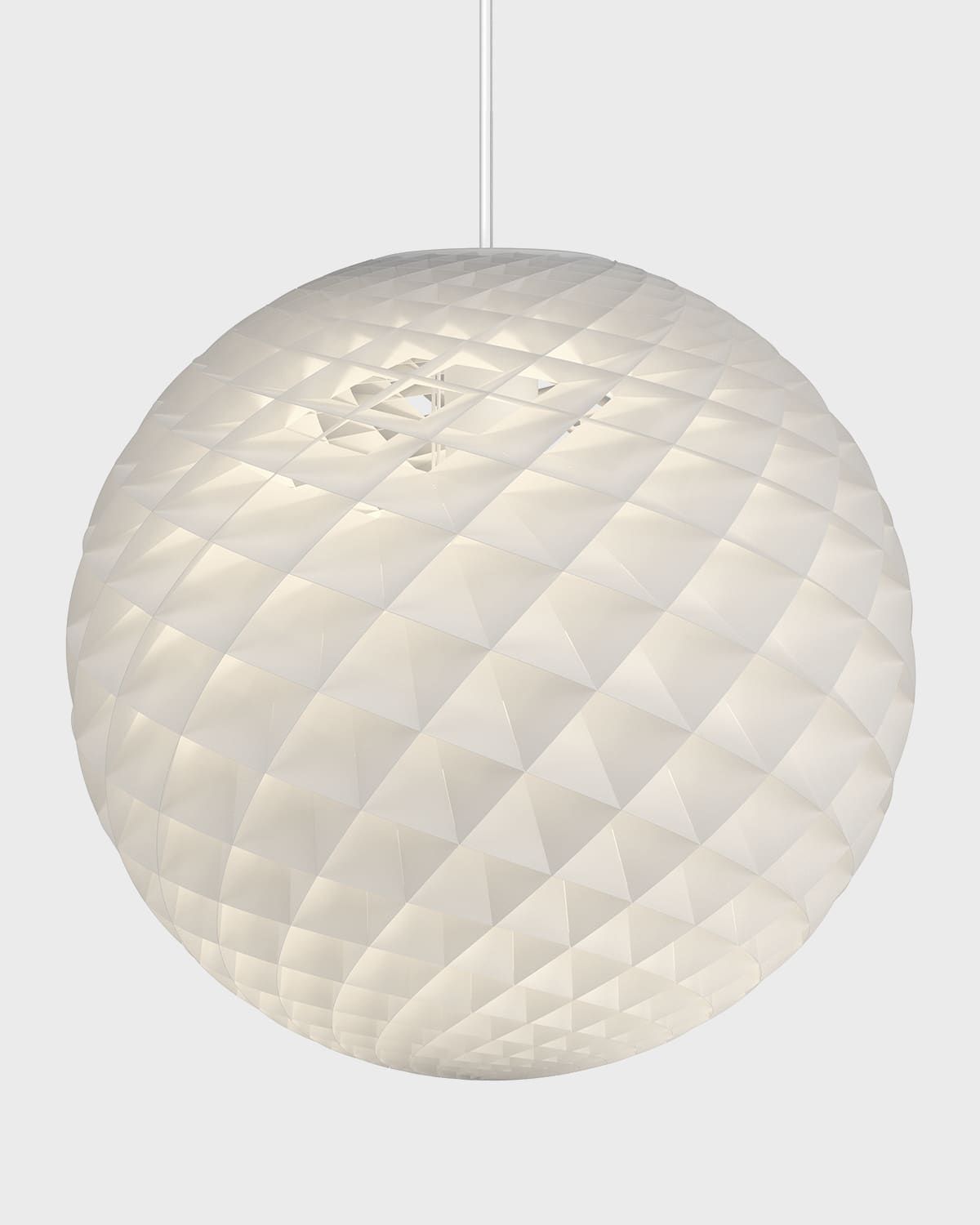 Patera White Pendant Light, 34"