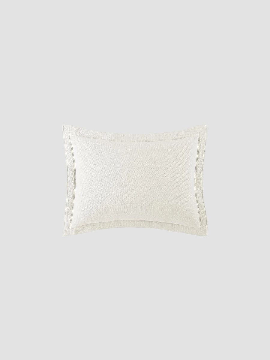 Peacock Alley Angie Stonewashed Matelassé Sham - Pearl - Size Standard