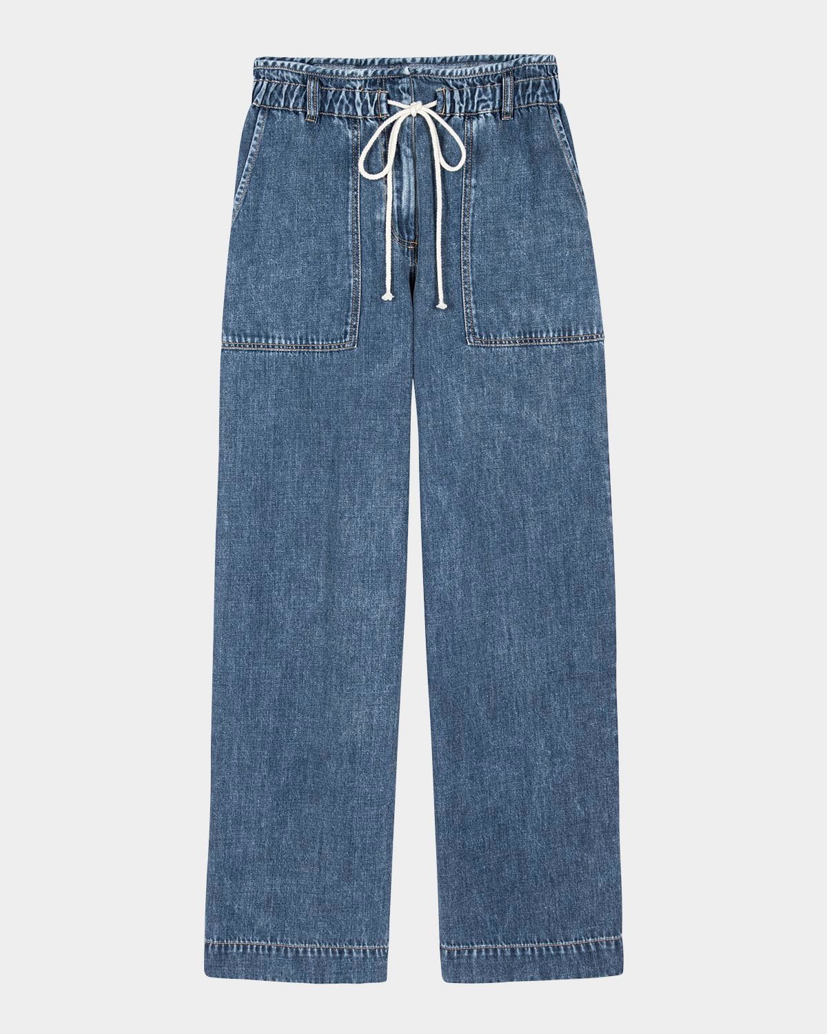 Ryan Denim Drawstring Pants