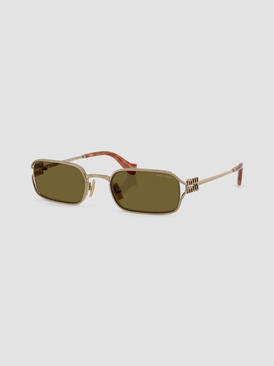 Miu Miu Women's 52MM Rectangular Sunglasses - Dark Brown