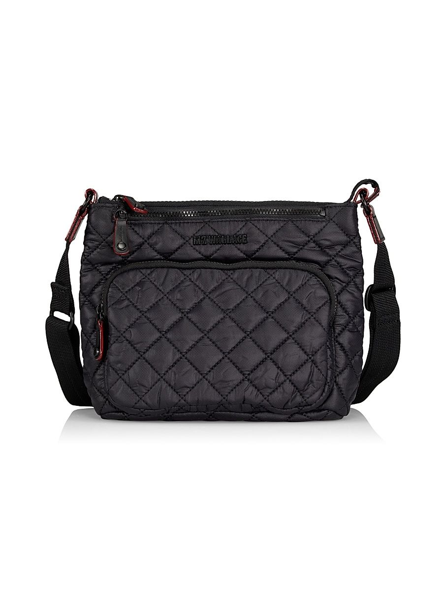 Women's Metro Scout Quilted Nylon Crossbody Bag - Black