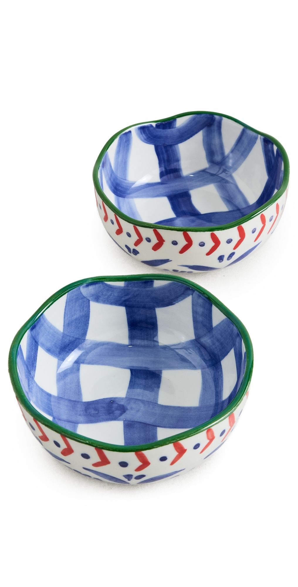 Carolina K Picnic Bowl Set of Two Multi Picnic One Size