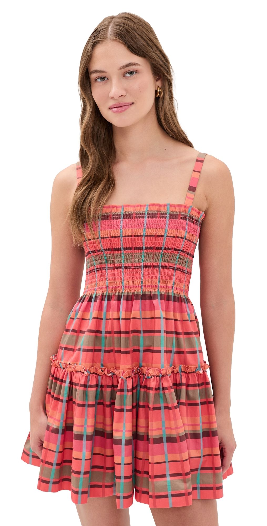 Hill House Home The Seraphina Mini Nap Dress Sunset Gingham M