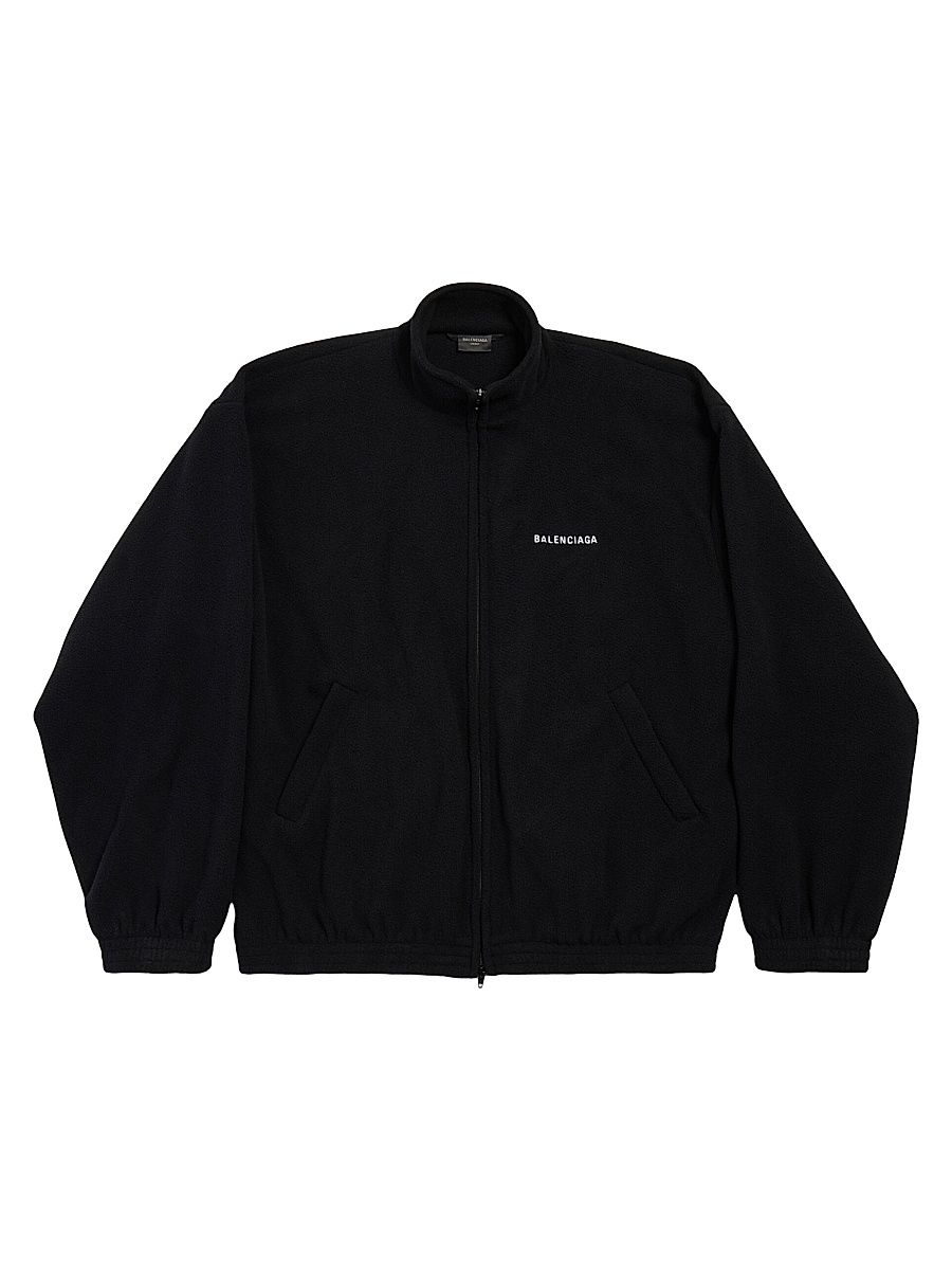 Men's Back Zip-Up Jacket - Black - Size Small
