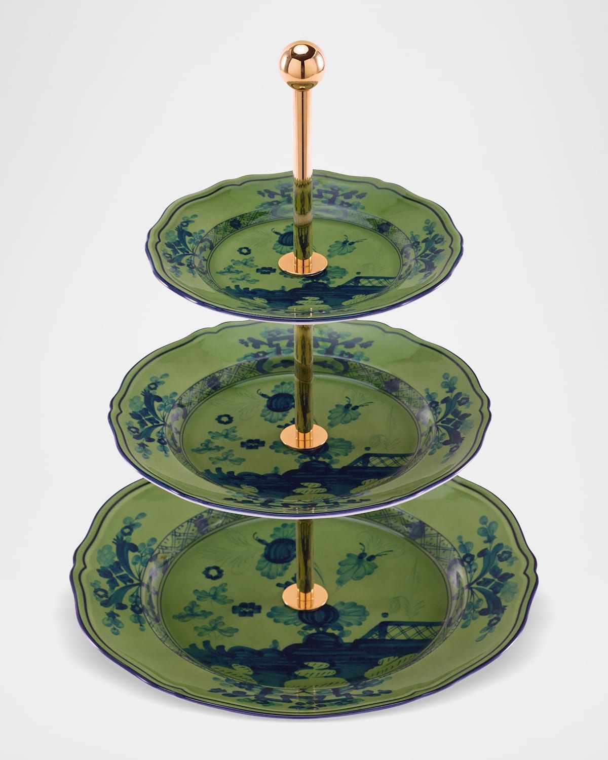 Oriente Italiano Malachite 3-Tier Stand