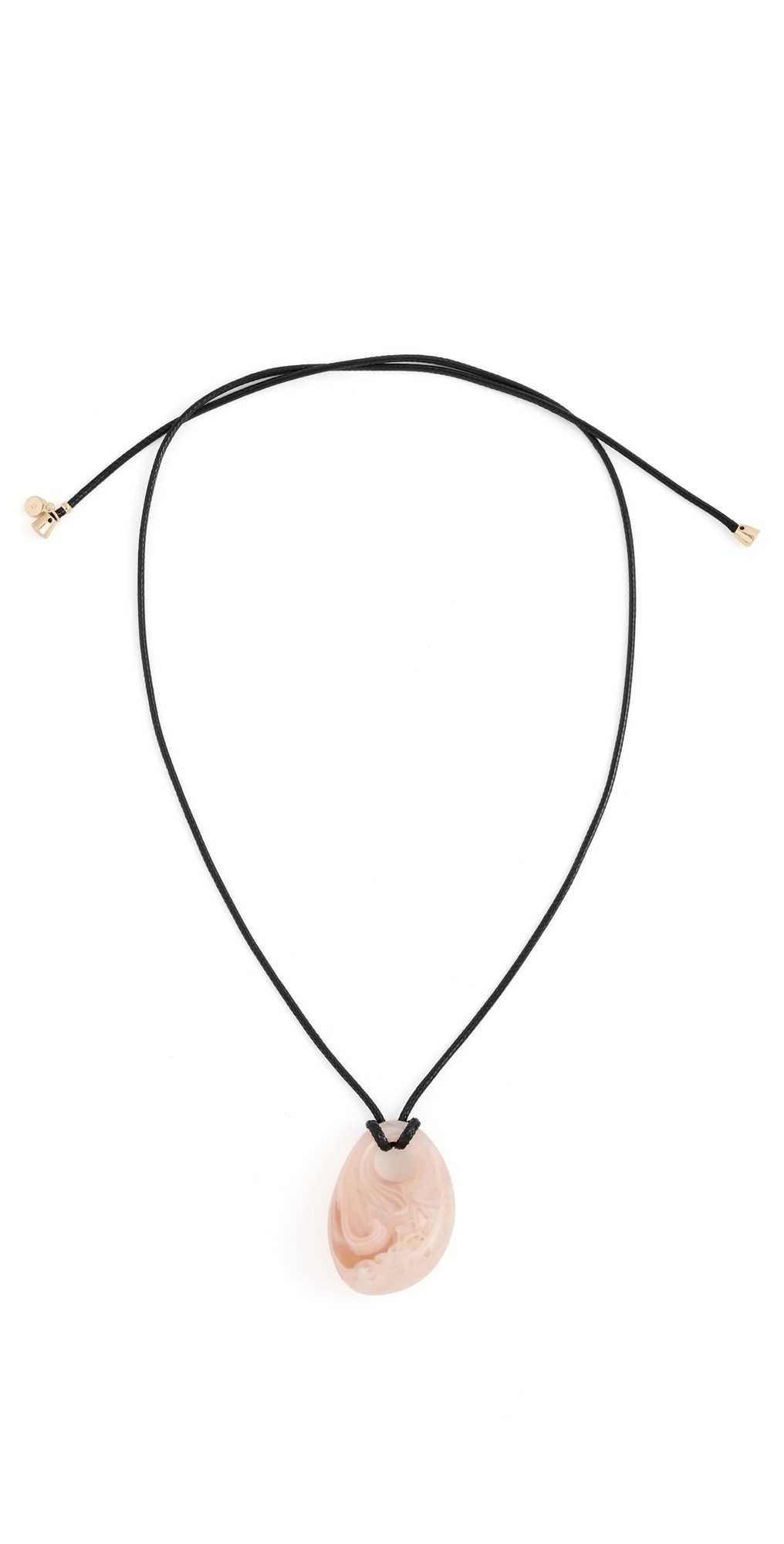 Ettika Resin Drop Cord Necklace Blush One Size