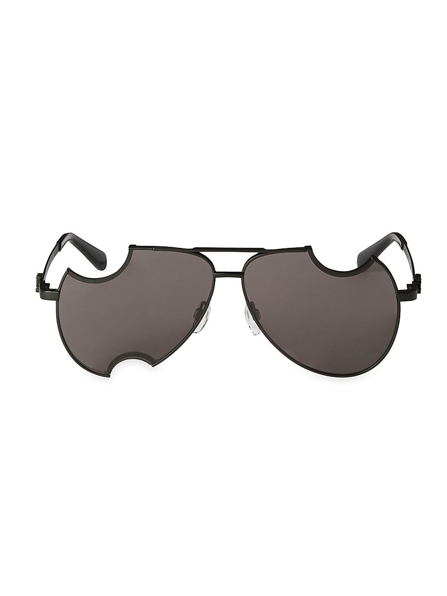 Men's 62MM Dallas Pilot Sunglasses - Black Dark Grey