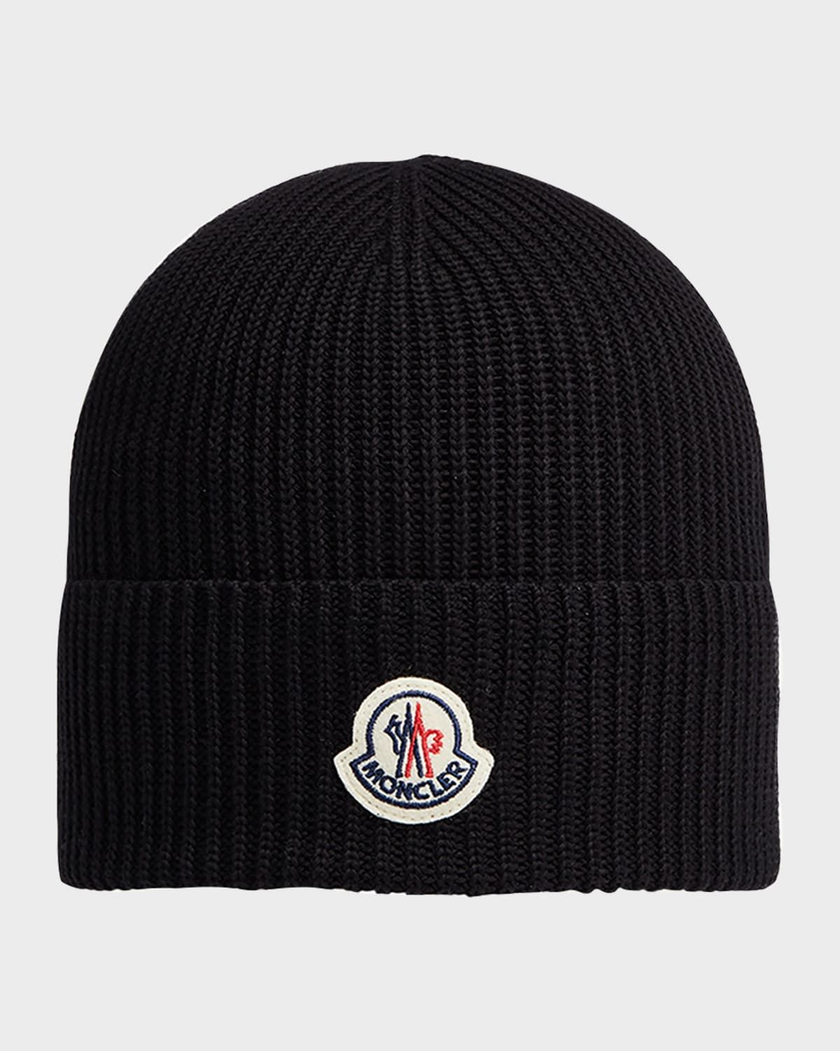 Men & apos;s Logo Cotton Rib Beanie Hat