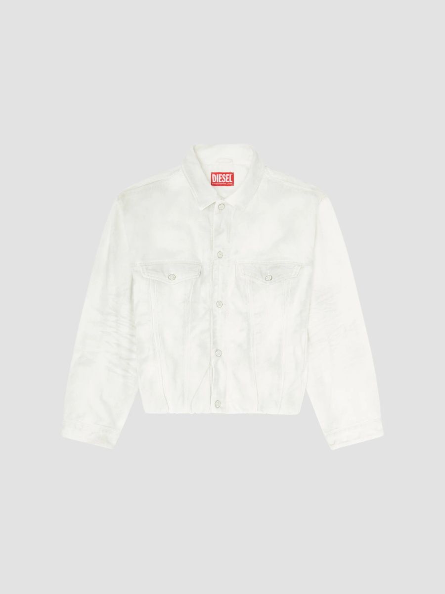 Diesel Men's Morvi Denim Jacket - White - Size XL