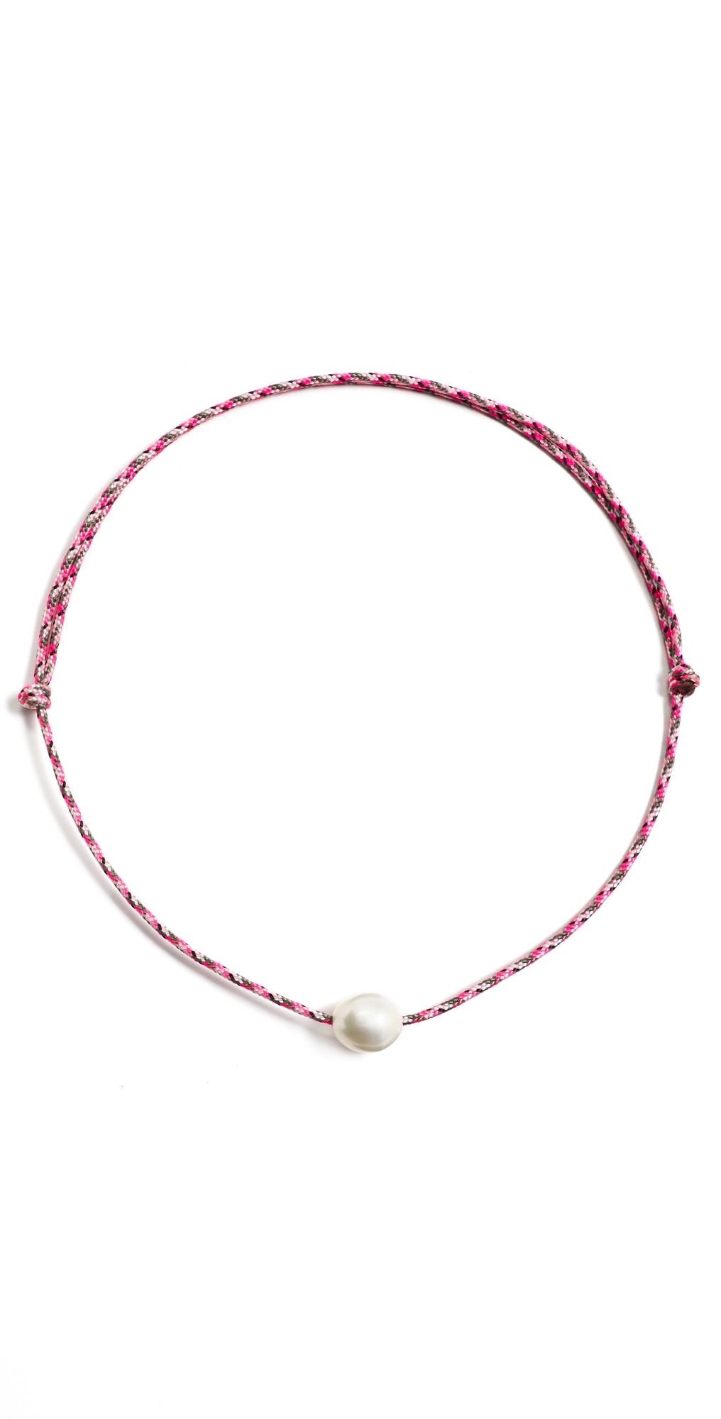 Zoe Chicco Baroque Pearl Paracord Necklace Multi One Size