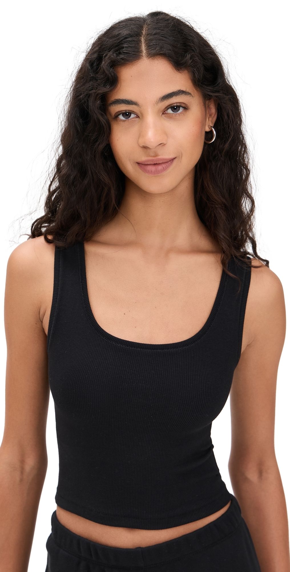 Éterne Square Neck Tank Black L